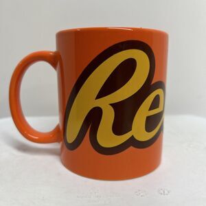 🔥🔥🔥Galerie Reese's Peanut Butter Mug 12oz Orange Coffee / Tea Cup